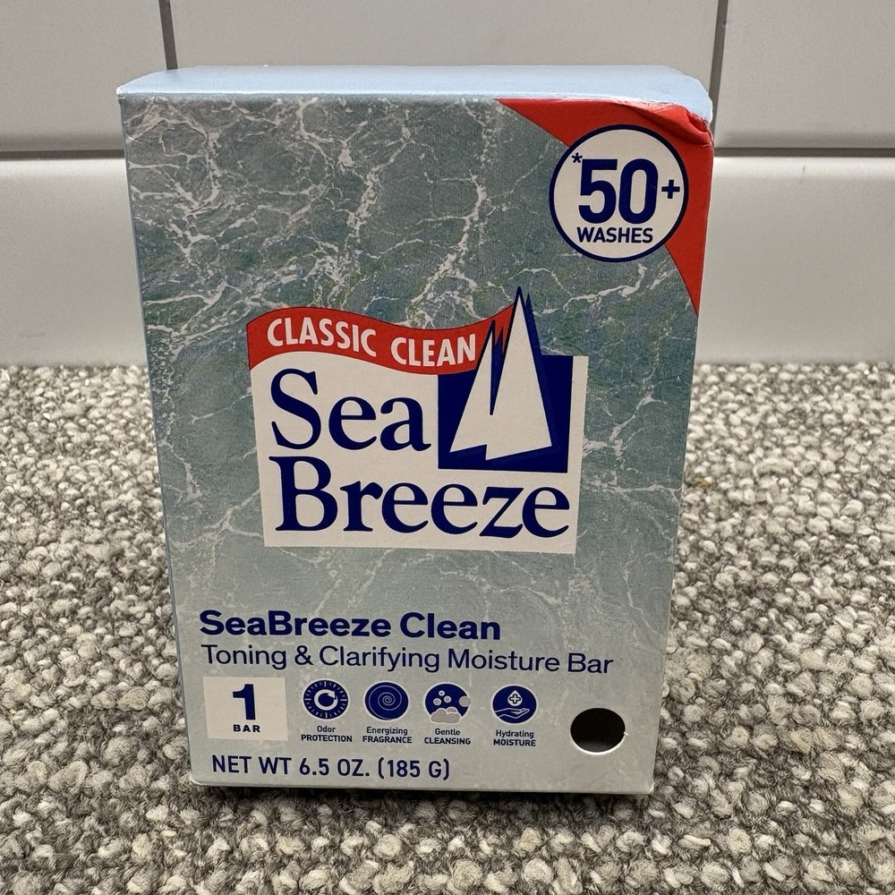 Sea Breeze Classic Clean Toning and Clarifying Moisture Bar‎ 6.5 oz
